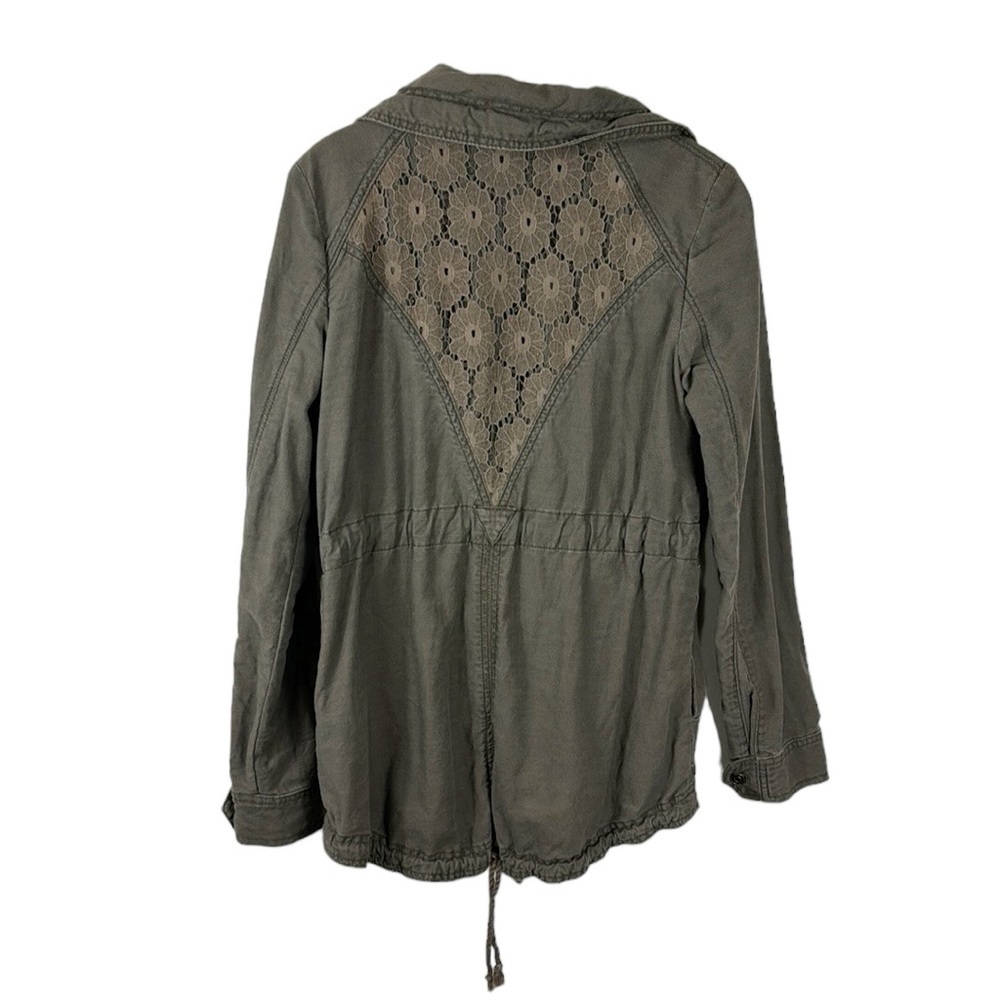 Anthropologie Hei Hei Military Field Utility Jacket Women S Olive Green Pockets - Picture 3 of 15